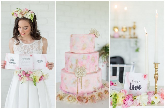Blush Watercolor Wedding Ideas - Adele Kloppers Photography
