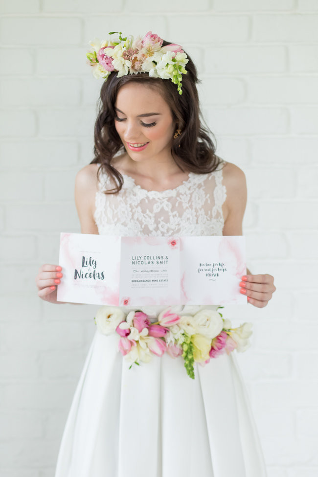 Blush Watercolor Wedding Ideas - Adele Kloppers Photography