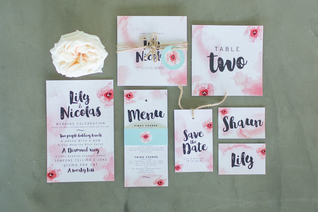 Blush Watercolor Wedding Ideas - Adele Kloppers Photography