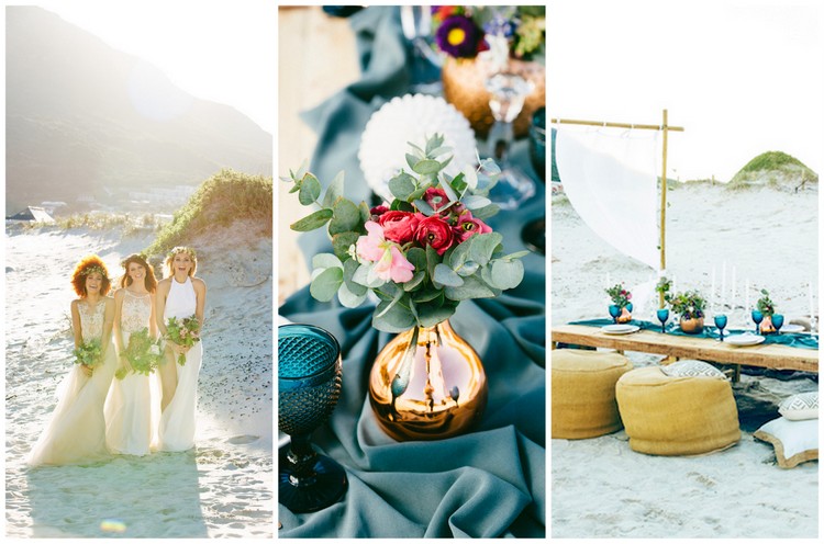 Bohemian shop beach wedding