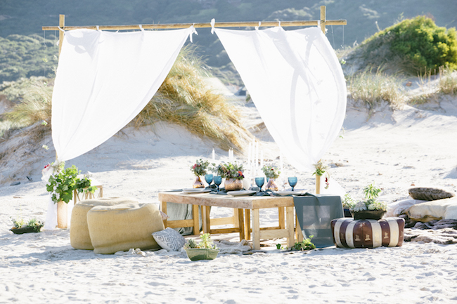 Boho chic beach clearance wedding