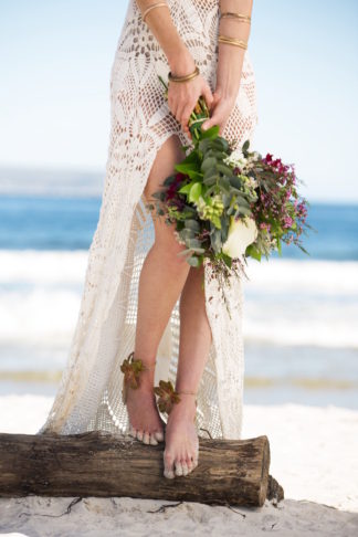 Boho beach wedding bouquet