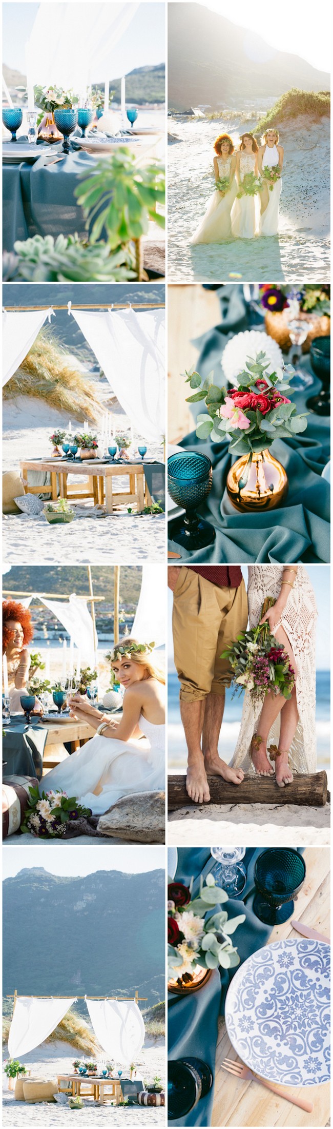 Boho beach wedding