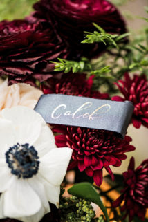 Burgundy Red Navy Blue Wedding