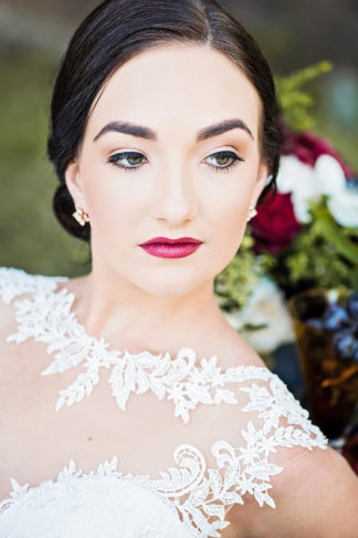 Burgundy red Navy Blue Wedding