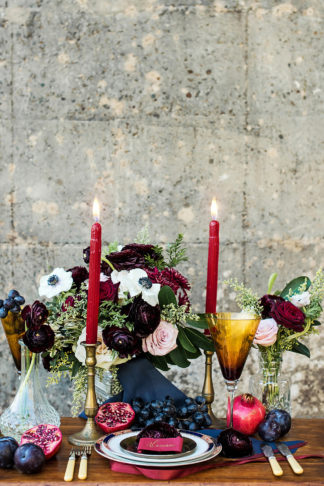 Burgundy red Navy Blue Wedding