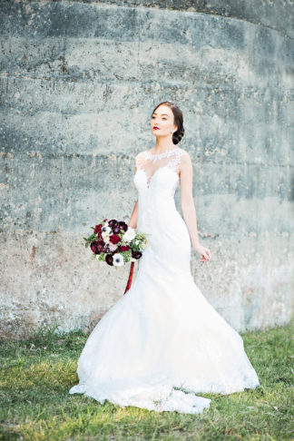 Burgundy red Navy Blue Wedding