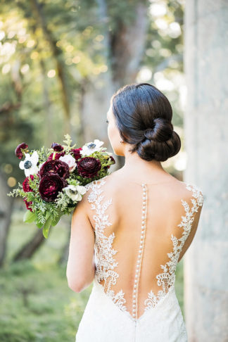 Burgundy red Navy Blue Wedding