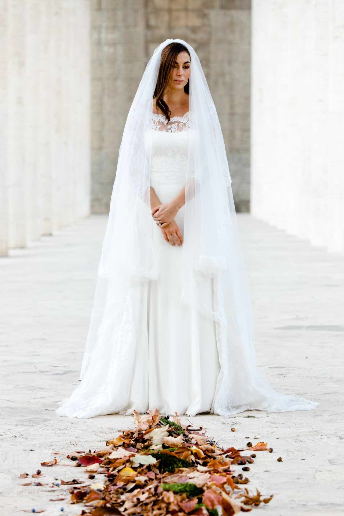 Marble & Romance in Rome, bridal shoot inspired by Caravaggio {Guido Caltabiano}