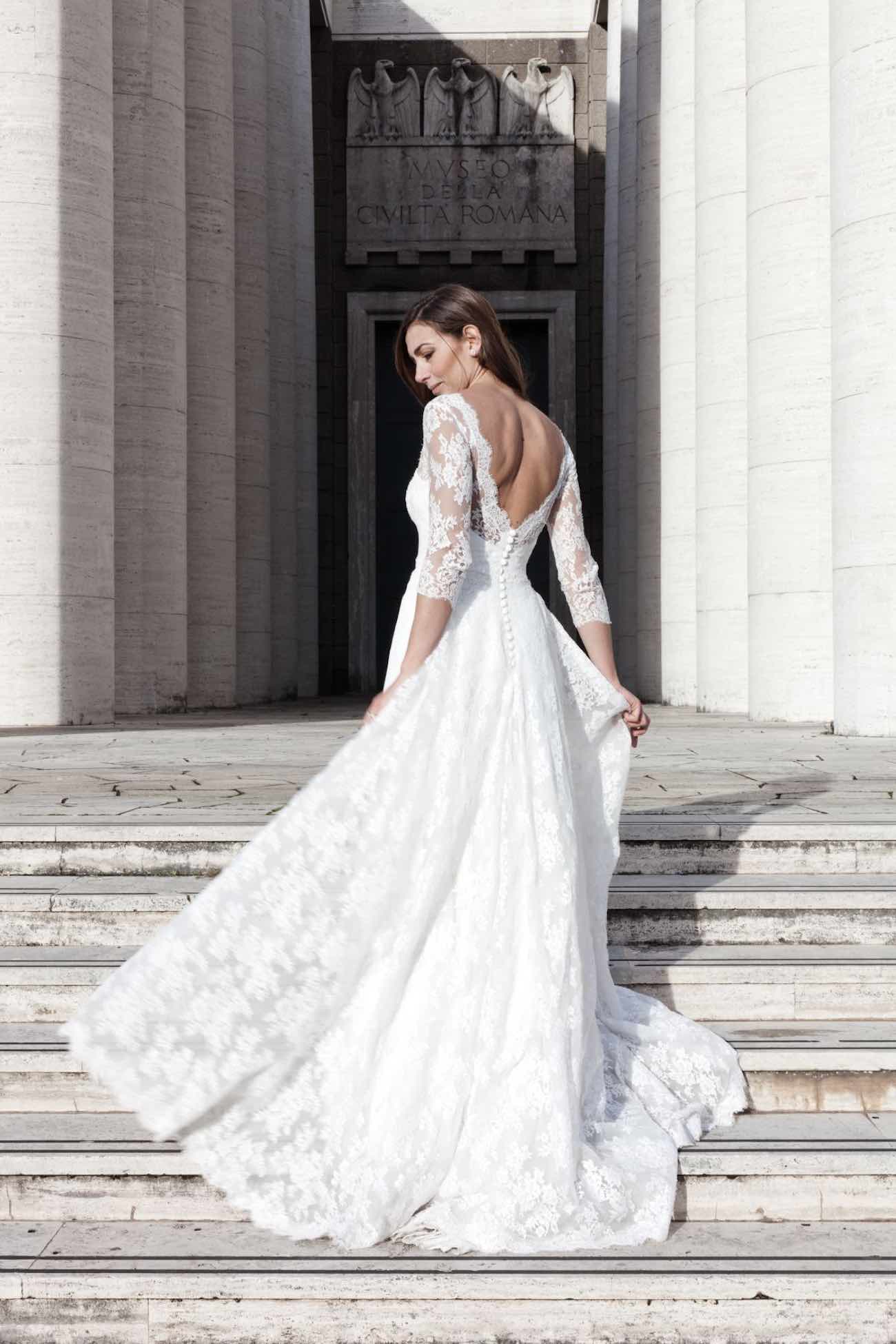 Marble & Romance in Rome, bridal shoot inspired by Caravaggio {Guido Caltabiano}