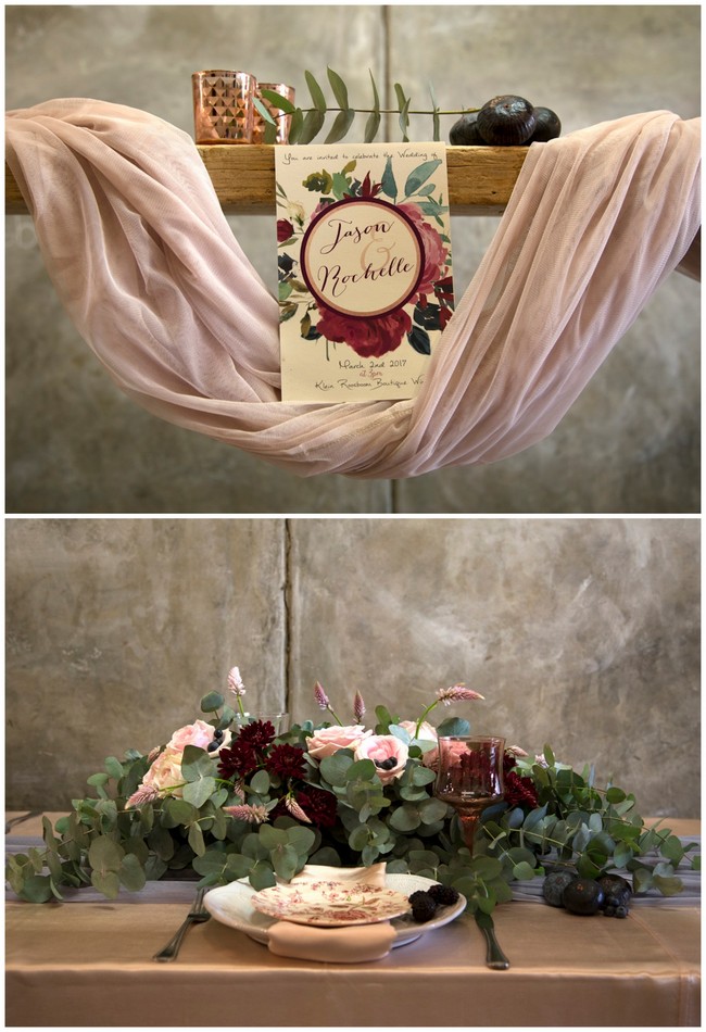 Copper Burgundy and Blush Wedding