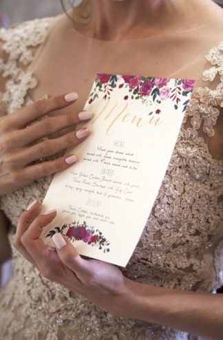 Copper Burgundy and Blush Wedding