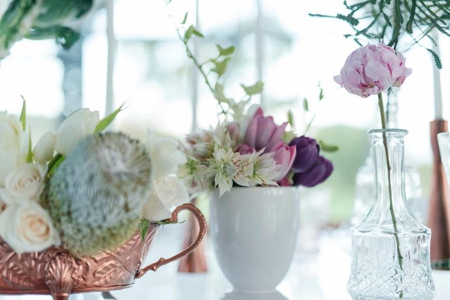 Romantic Copper Metallic & Blush Wedding Ideas