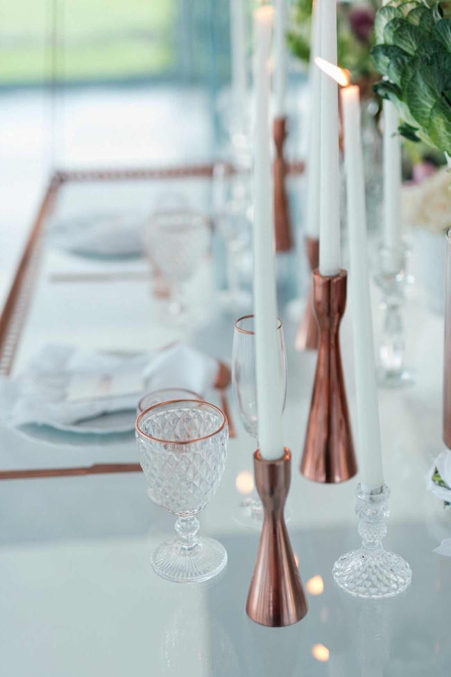 Romantic Copper Metallic & Blush Wedding Ideas