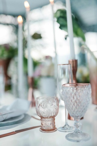 Romantic Copper Metallic & Blush Wedding Ideas