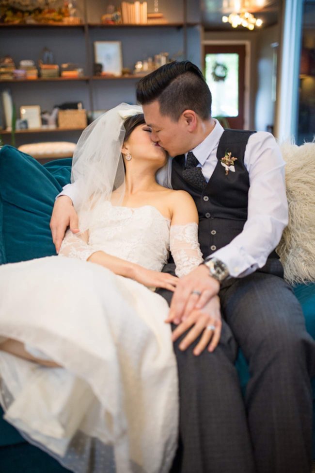 Cranberry + Navy Atrium Rooftop Wedding 14