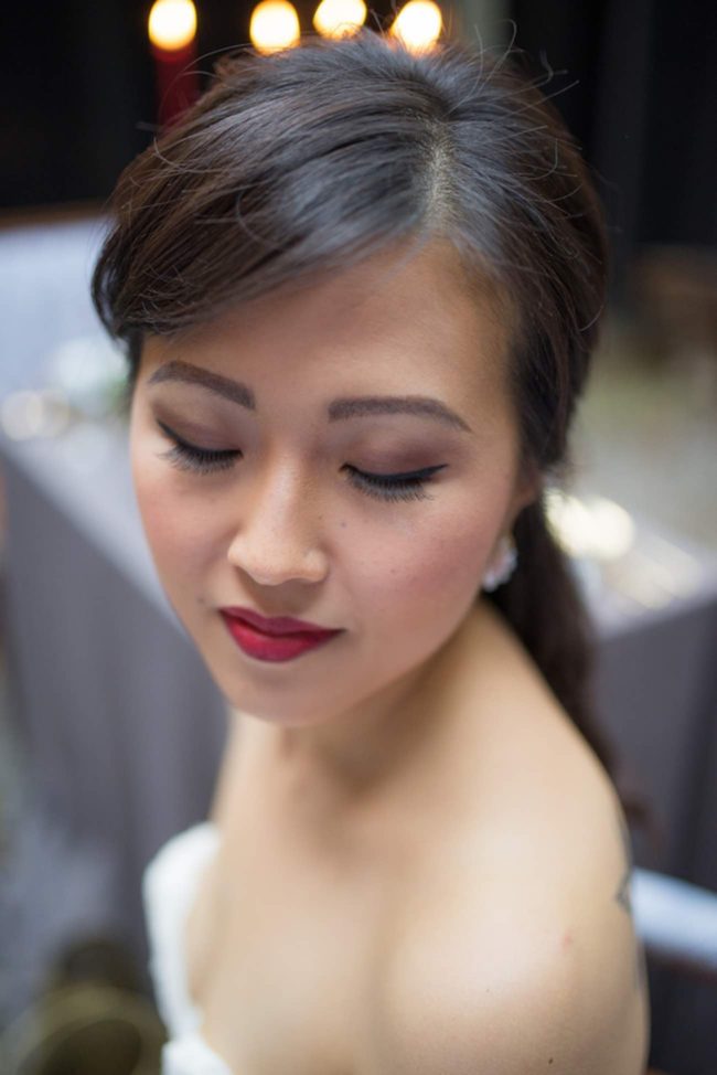 Cranberry + Navy Atrium Rooftop Wedding 39