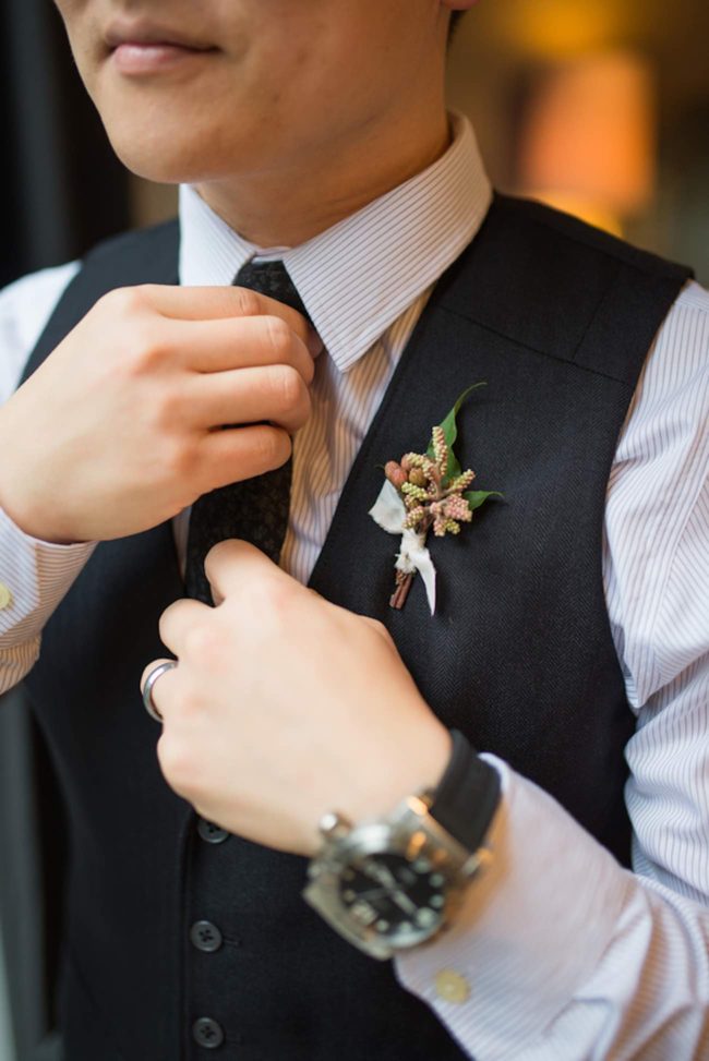 Cranberry + Navy Atrium Rooftop Wedding 4