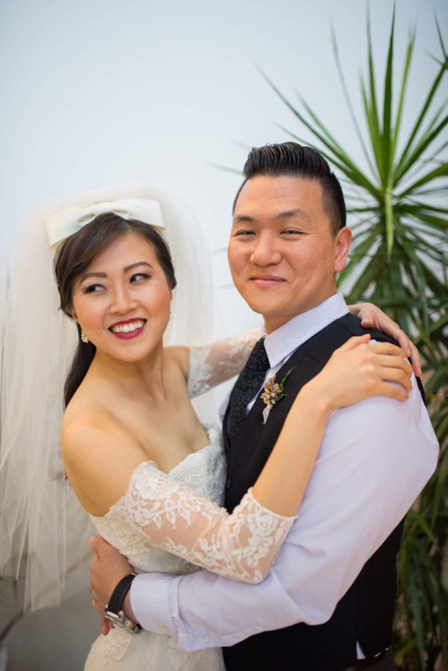 Cranberry + Navy Atrium Rooftop Wedding 8