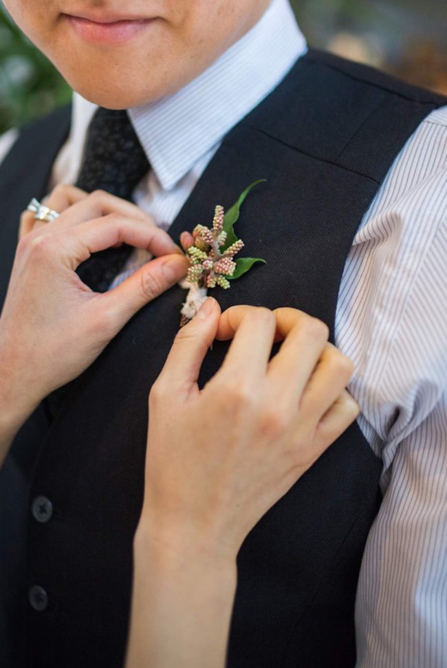 Cranberry + Navy Atrium Rooftop Wedding 9