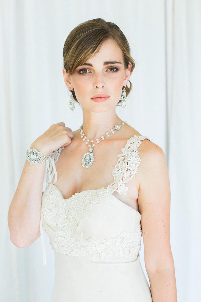 Edera Couture Lace Bridal Jewelry & Accessories // Ashley Largesse Photography