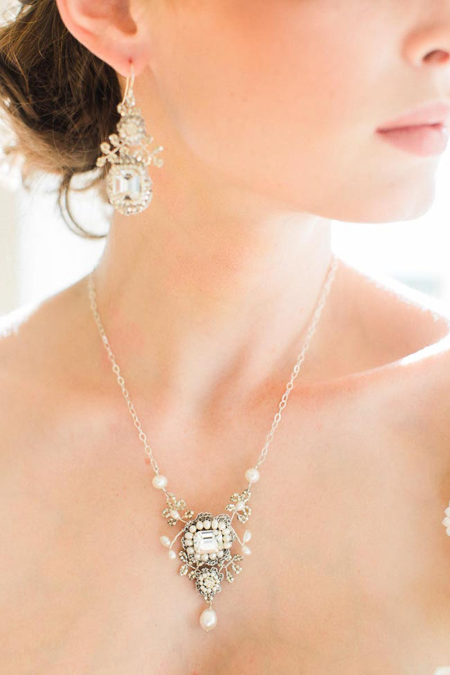 Edera Couture Lace Bridal Jewelry & Accessories // Ashley Largesse Photography