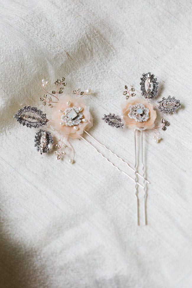 Edera Couture Lace Bridal Jewelry & Accessories // Ashley Largesse Photography