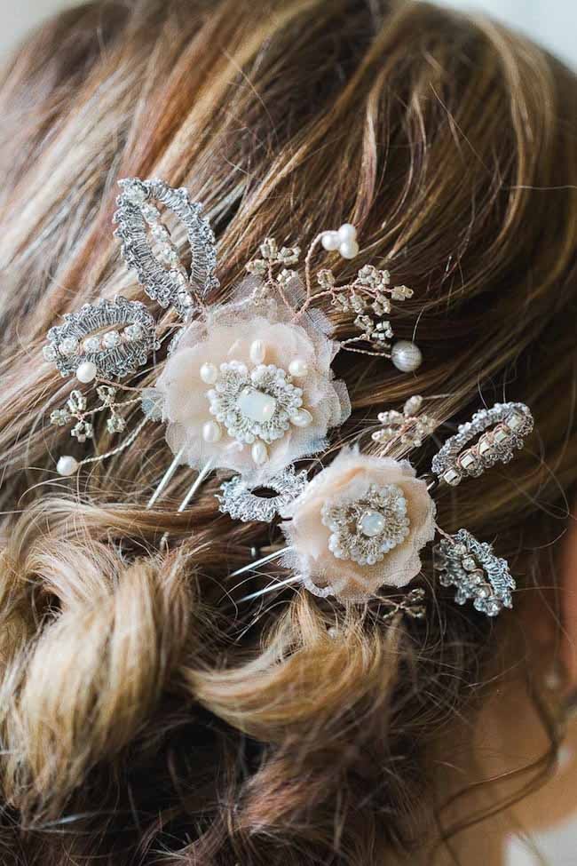 Edera Couture Lace Bridal Jewelry & Accessories // Ashley Largesse Photography