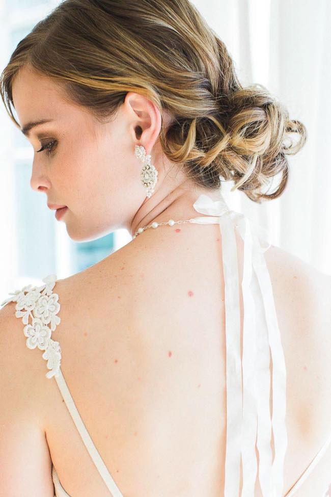 Edera Couture Lace Bridal Jewelry & Accessories // Ashley Largesse Photography