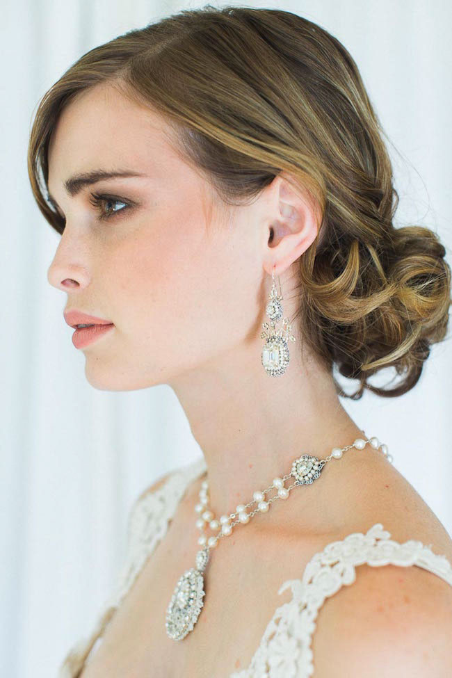 Edera Couture Lace Bridal Jewelry & Accessories // Ashley Largesse Photography