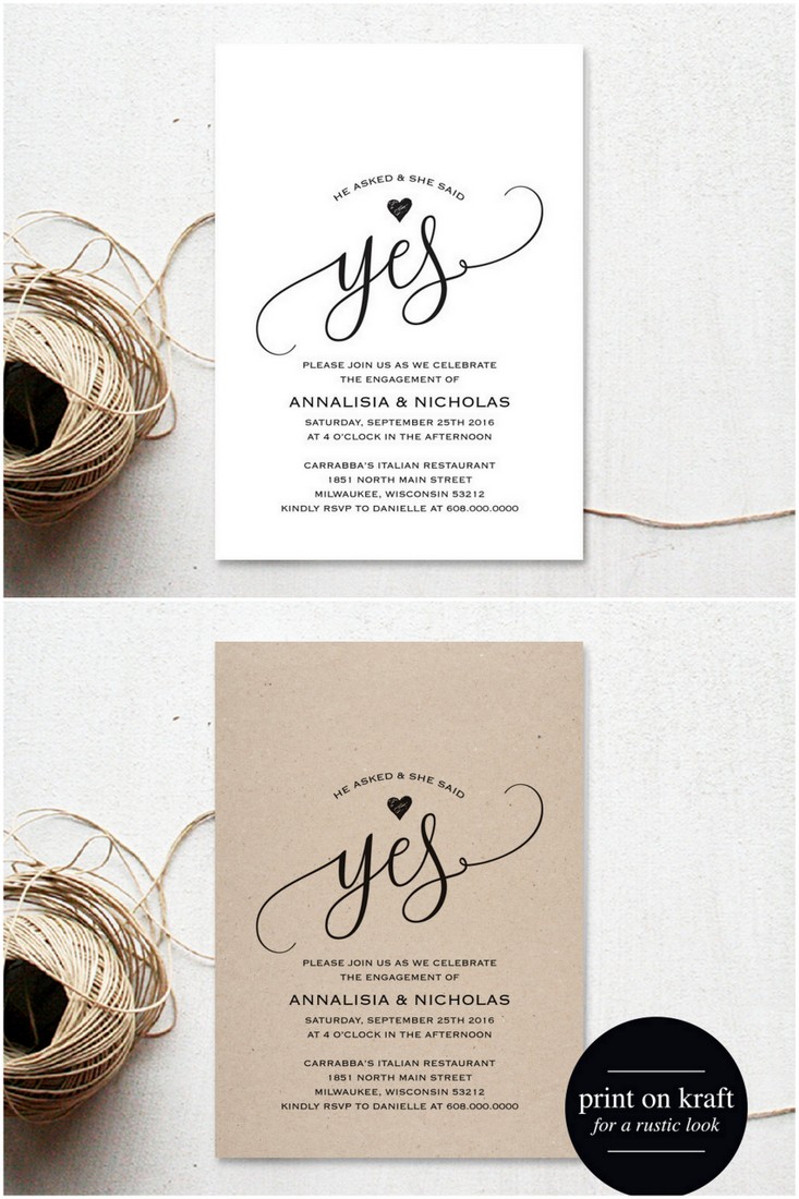 Engagement Invitations