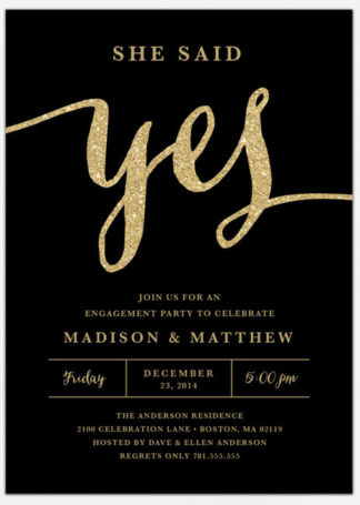 Engagement Invitations