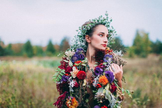 Fall Harvest Bohemian Engagement - Artemis Photography