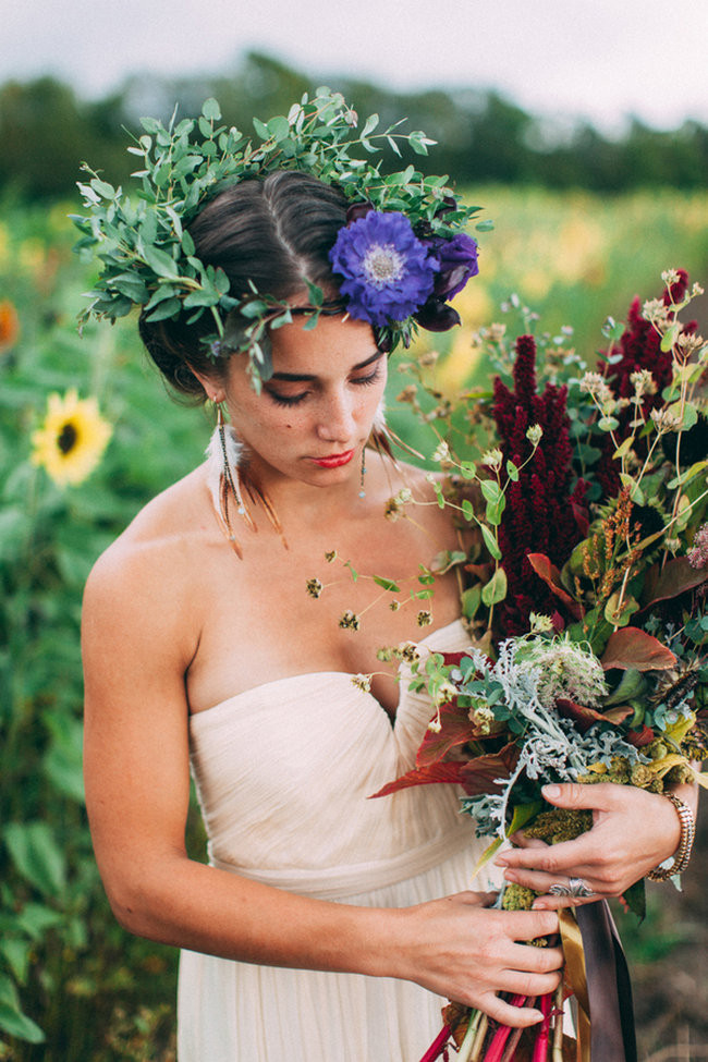 Fall Harvest Bohemian Engagement - Artemis Photography