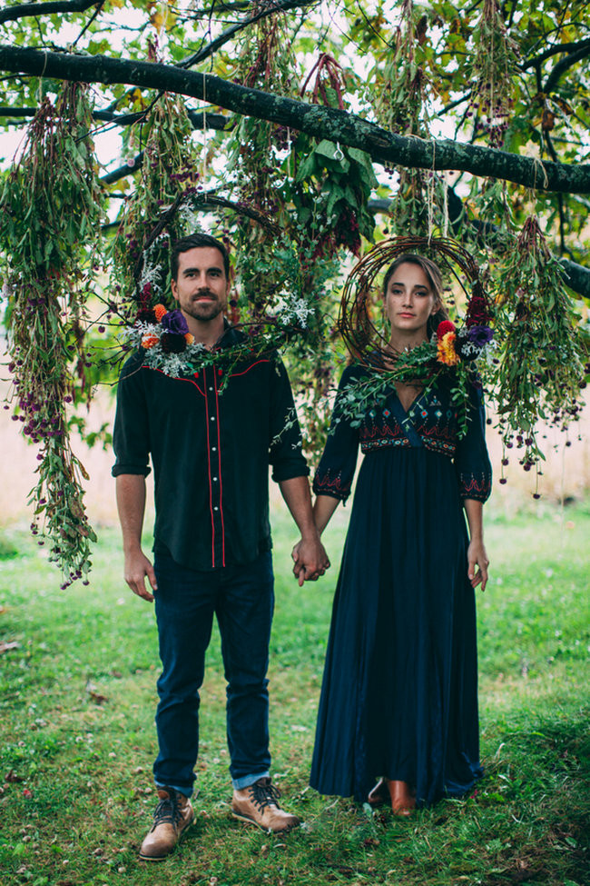 Fall Harvest Bohemian Engagement - Artemis Photography