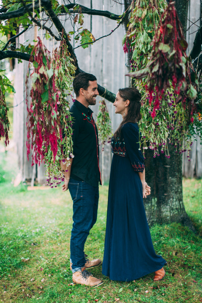 Fall Harvest Bohemian Engagement - Artemis Photography