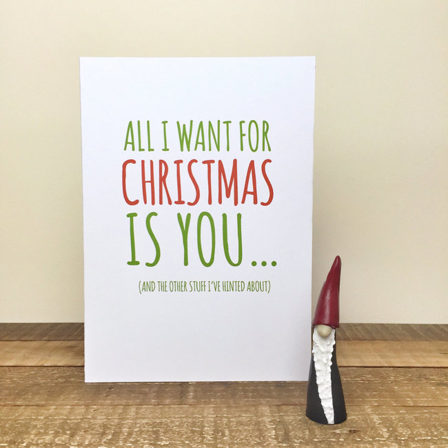 Oh Behave! Naughty But Nice Christmas Cards for Him.