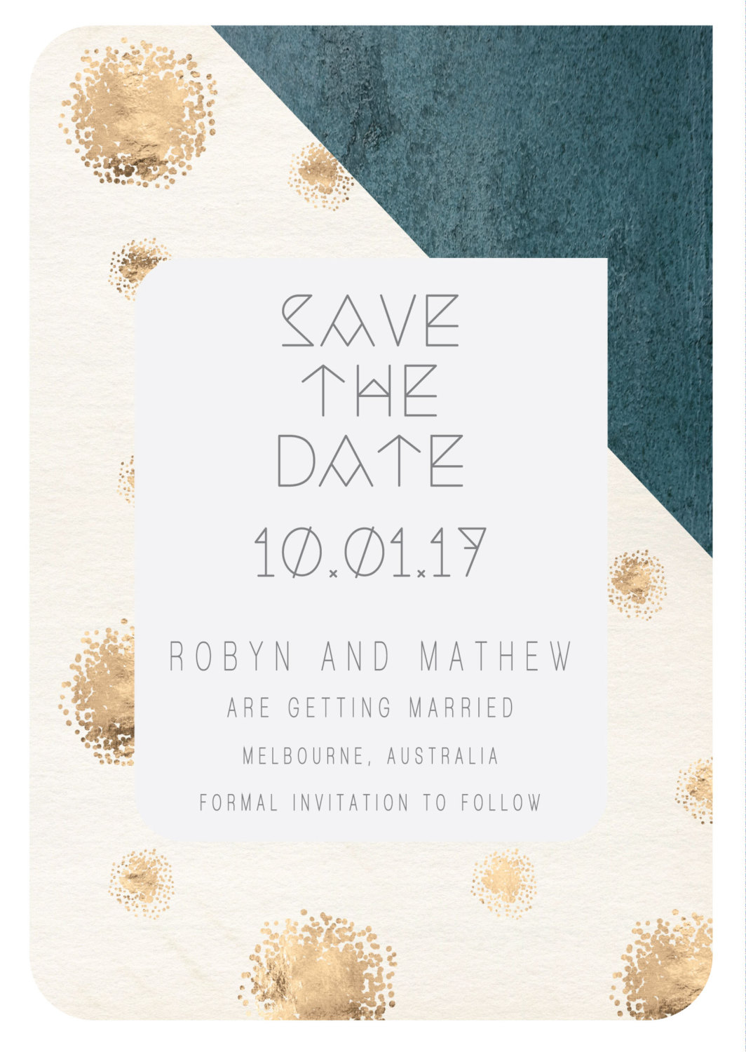 Geode Agate and Crystal Wedding Invitations