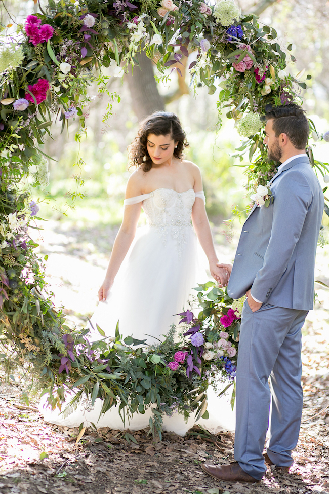 Giant Floral Wedding Ceremony Wreath