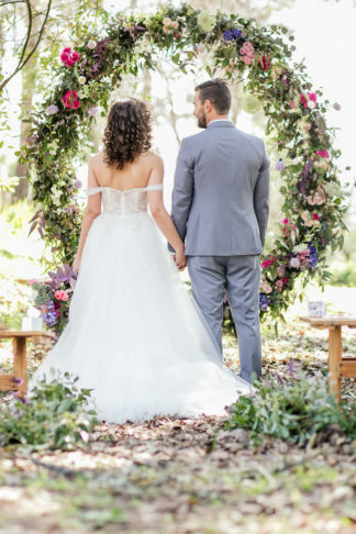 Giant Floral Wedding Ceremony Wreath