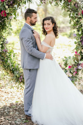 Giant Floral Wedding Ceremony Wreath