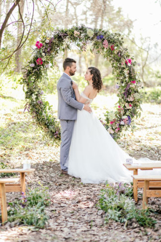 Giant Floral Wedding Ceremony Wreath