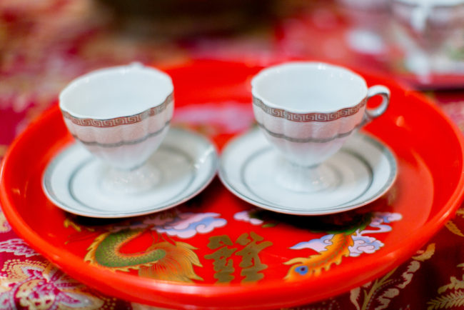 Gold Red Chinese Tea Ceremony Wedding - Captured by Arte De Vie