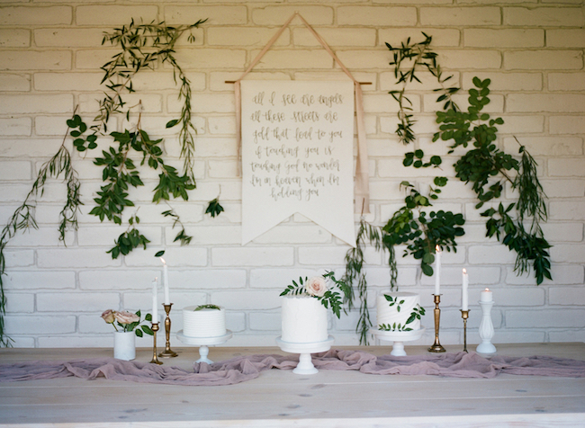 Gold mauve and blush pink wedding 