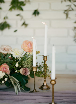 Gold mauve and blush pink wedding 