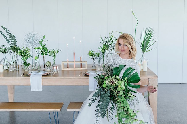 Greenery and Copper Wedding 