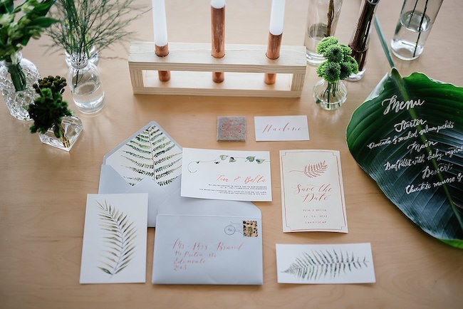 Greenery and Copper Wedding 