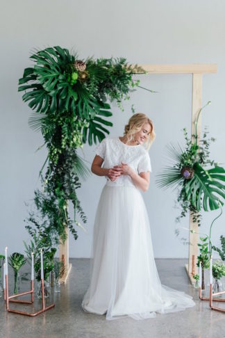 Greenery and Copper Wedding 