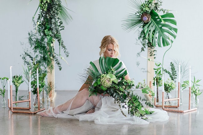 Greenery and Copper Wedding 