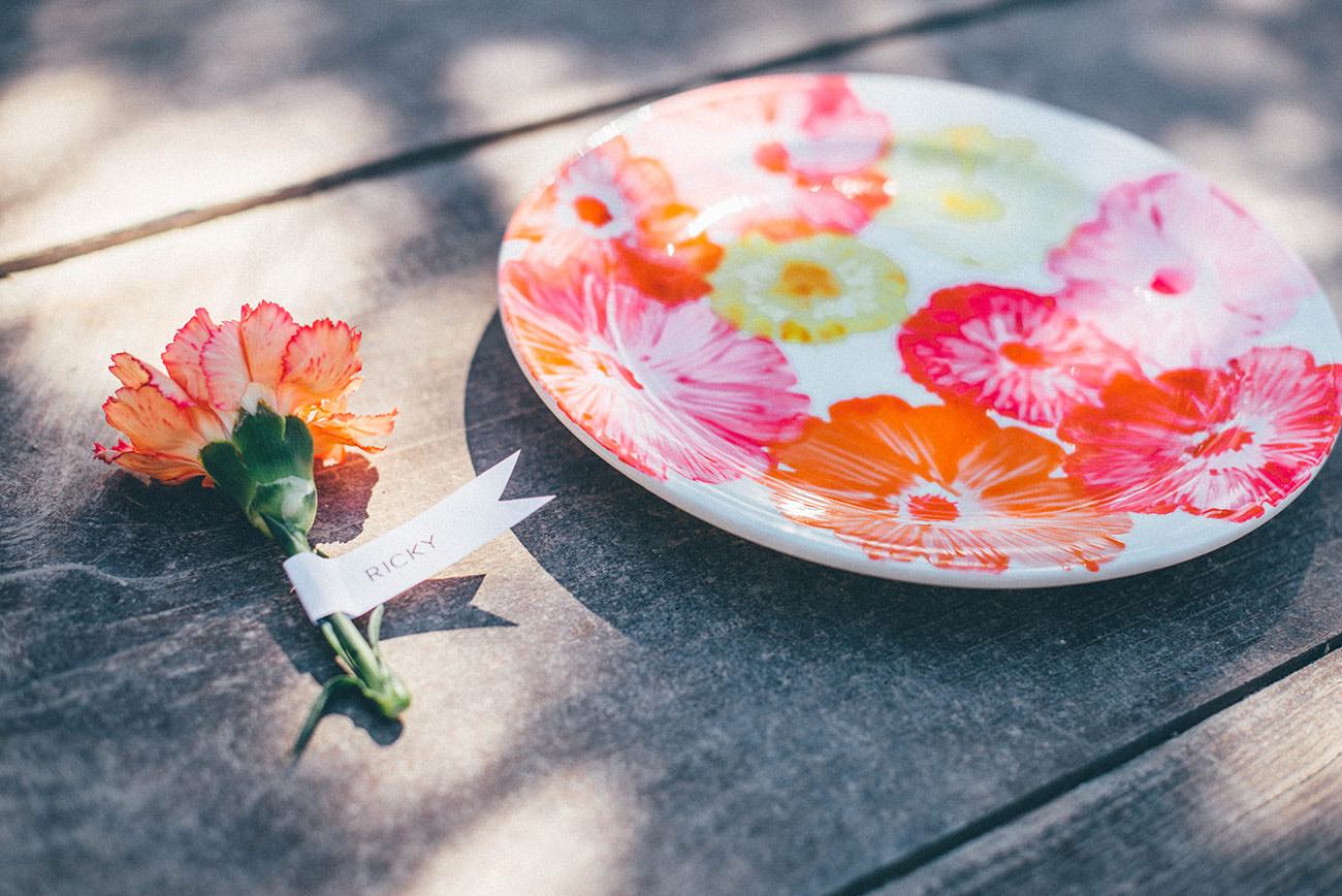 Summer Ibiza Wedding in a Canoe of flowers - Lovers Love Loving